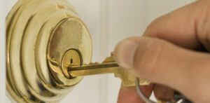 key going into lock