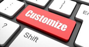 customize button
